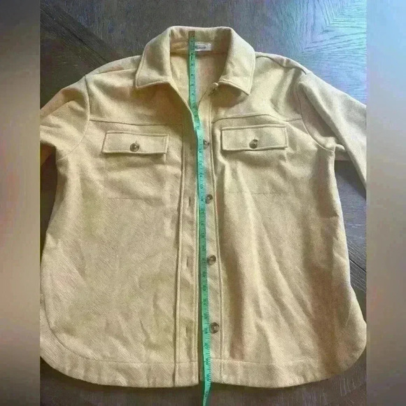 Madewell Brushed Herringbone Knit Shirt Jacket Size M - Picture 4 of 11